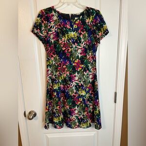 J. Crew Factory Multicolor Floral Dress